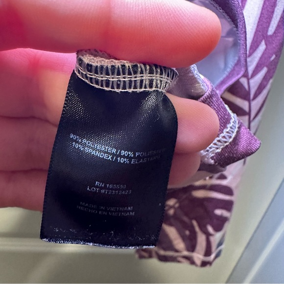 32 Degrees Cool Purple Print Sun Protection UPF 50+ Long Sleeve Top size S - Picture 9 of 10